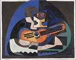 1923 Still Life with a Guitar and a Compote. The Mandolin